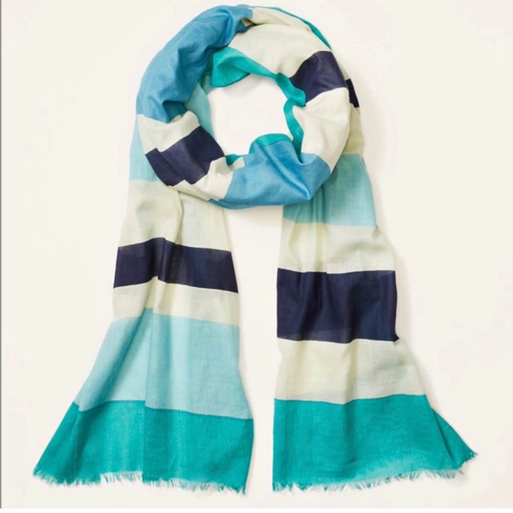 LOFT beach striped scarf NWT - Picture 5 of 6